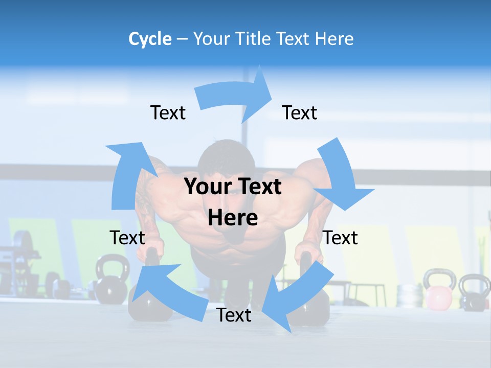 Indoor Kettlebell Barbell PowerPoint Template