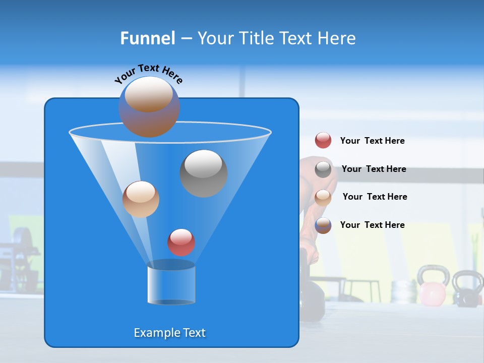 Indoor Kettlebell Barbell PowerPoint Template