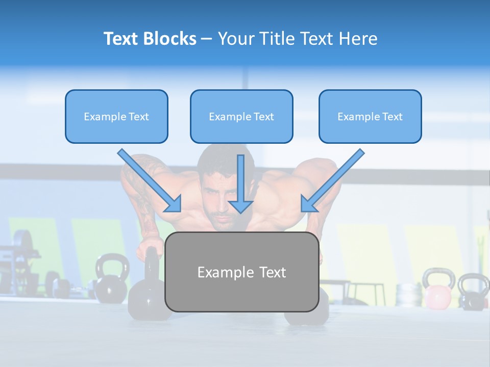 Indoor Kettlebell Barbell PowerPoint Template
