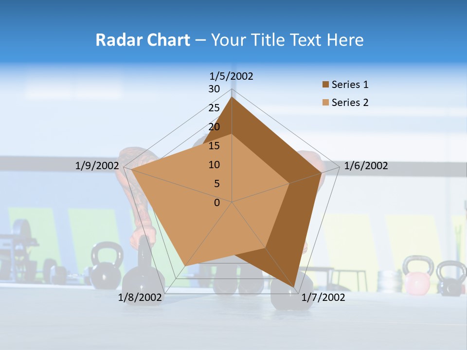 Indoor Kettlebell Barbell PowerPoint Template