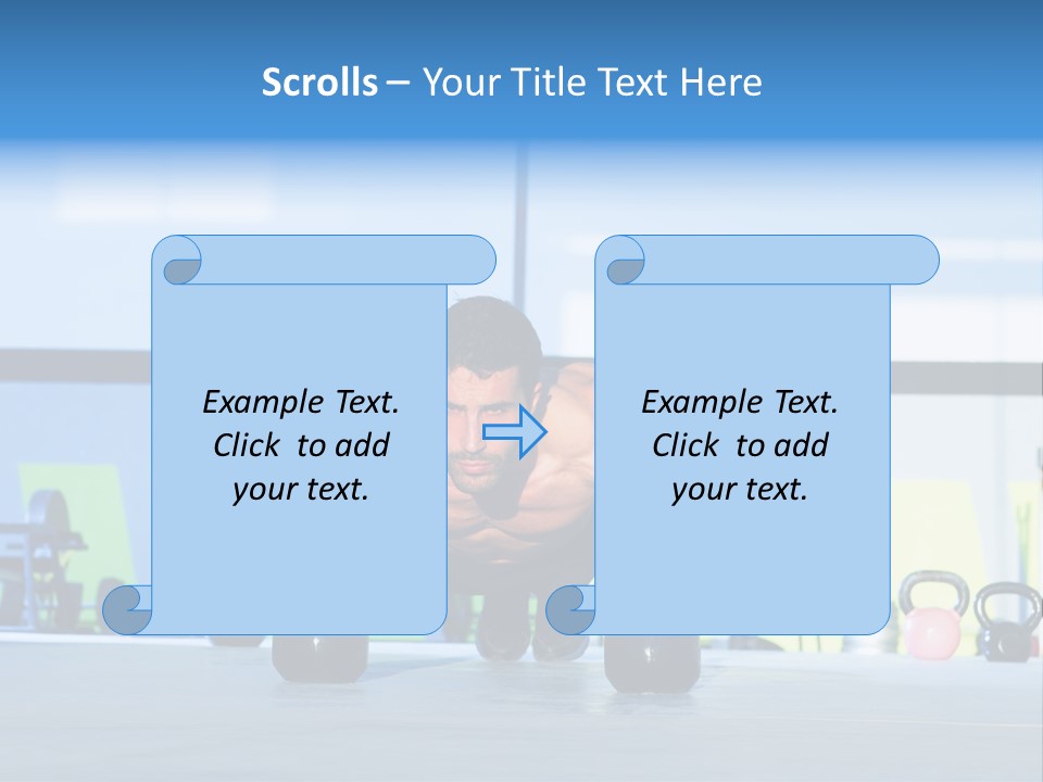 Indoor Kettlebell Barbell PowerPoint Template