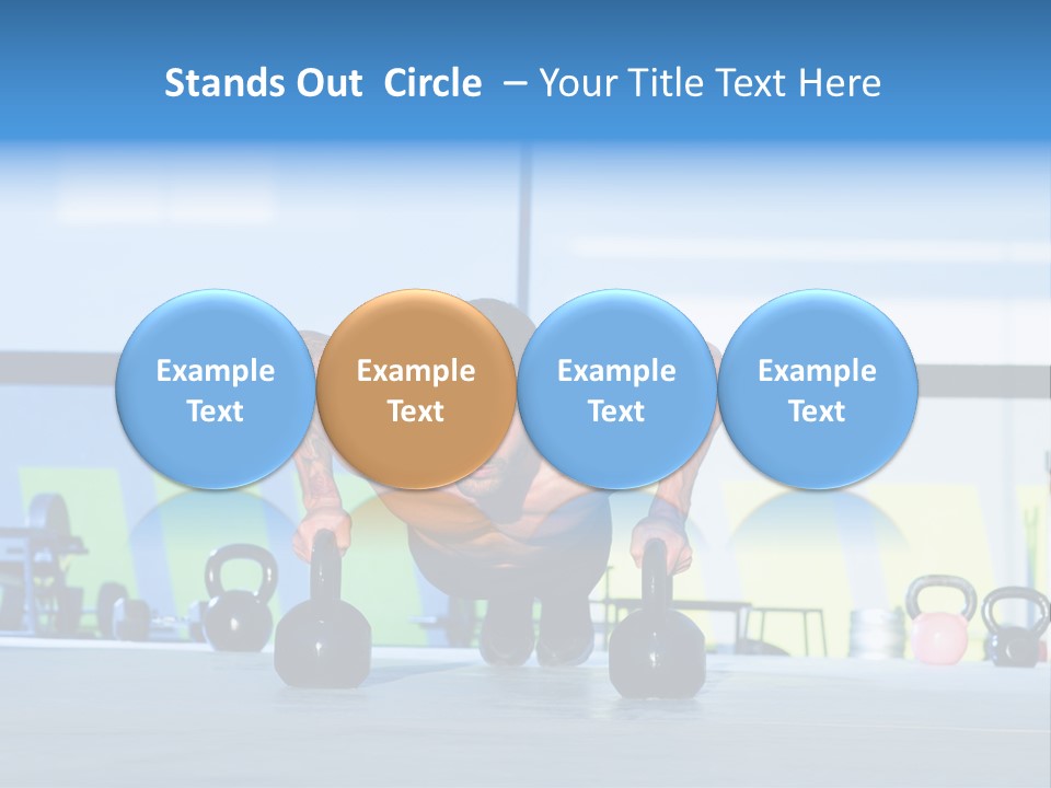 Indoor Kettlebell Barbell PowerPoint Template