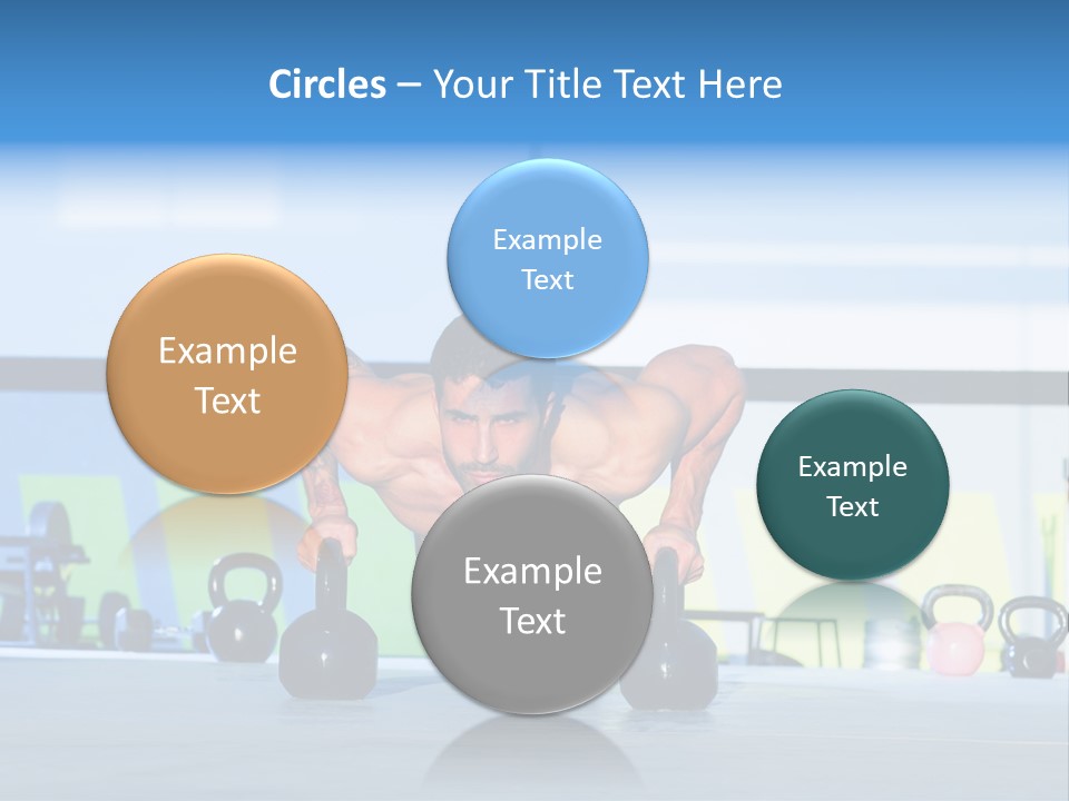 Indoor Kettlebell Barbell PowerPoint Template