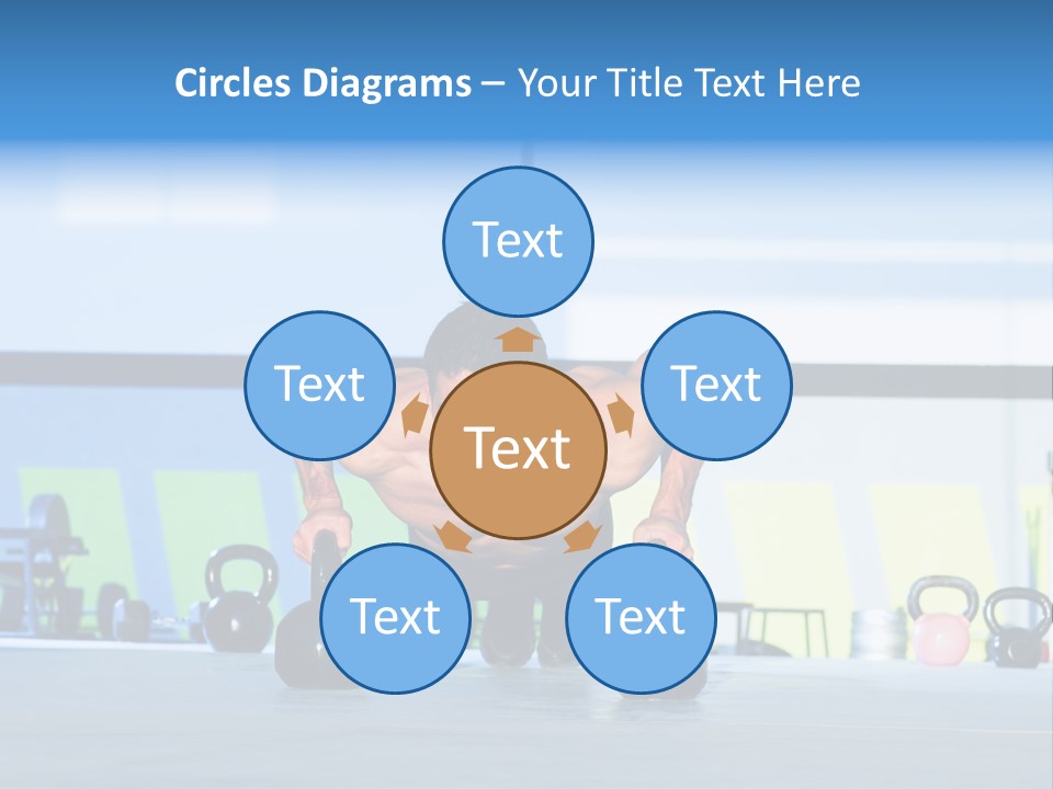 Indoor Kettlebell Barbell PowerPoint Template