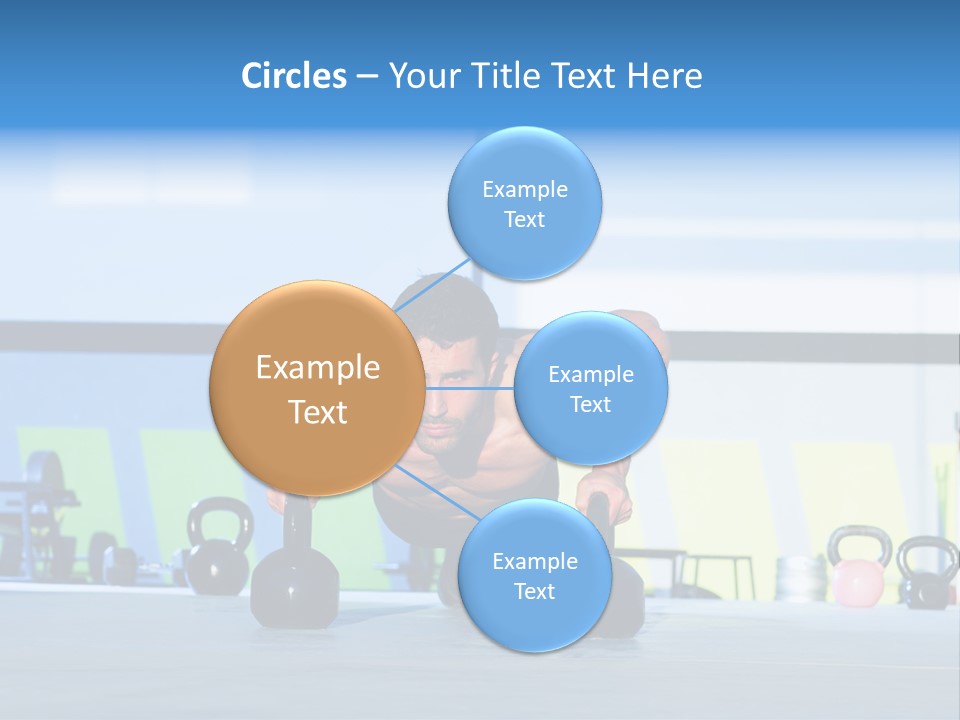 Indoor Kettlebell Barbell PowerPoint Template