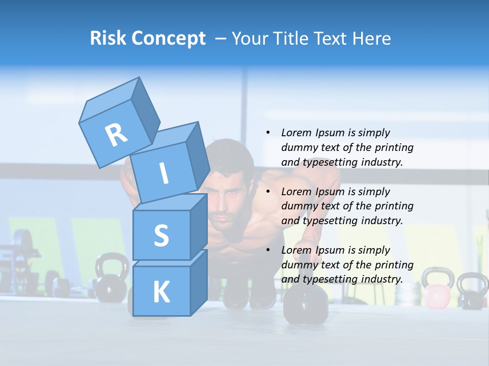 Indoor Kettlebell Barbell PowerPoint Template