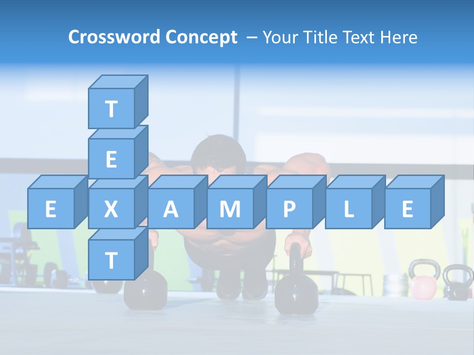 Indoor Kettlebell Barbell PowerPoint Template