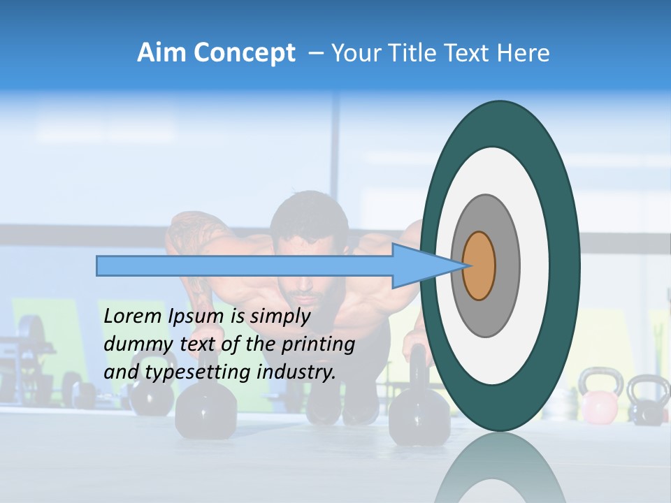 Indoor Kettlebell Barbell PowerPoint Template