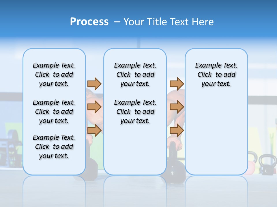 Indoor Kettlebell Barbell PowerPoint Template