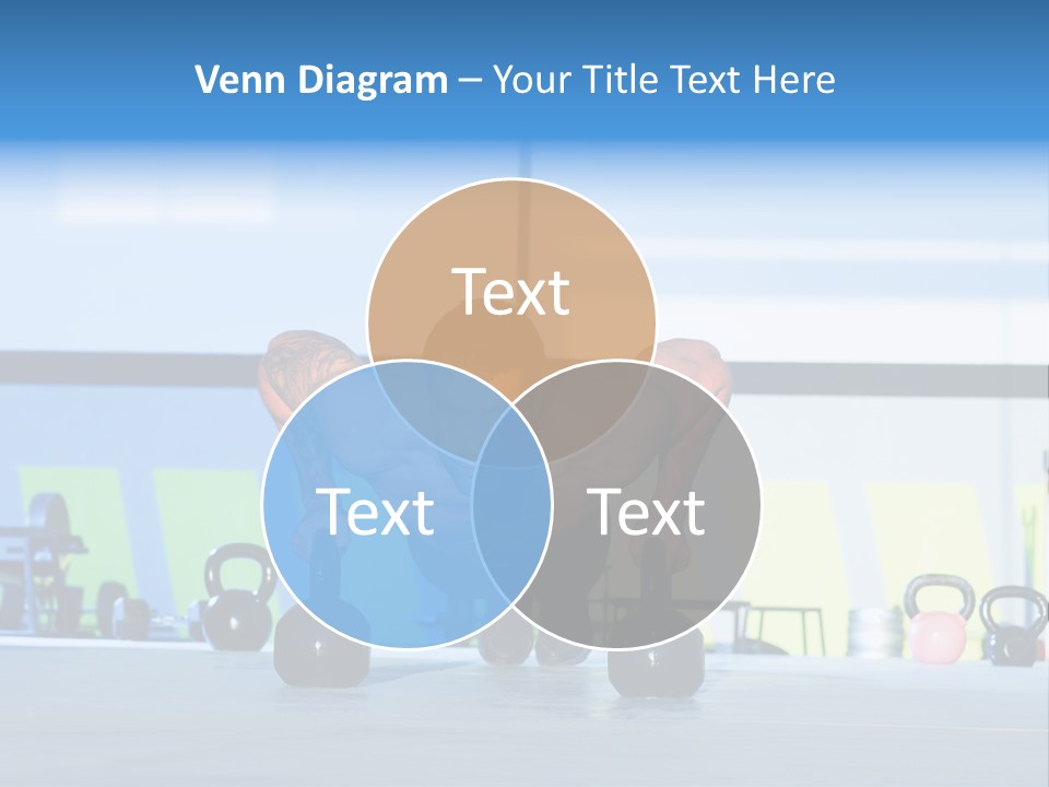 Indoor Kettlebell Barbell PowerPoint Template