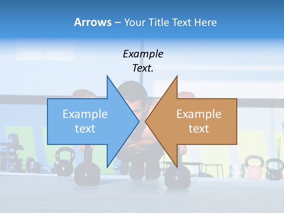 Indoor Kettlebell Barbell PowerPoint Template