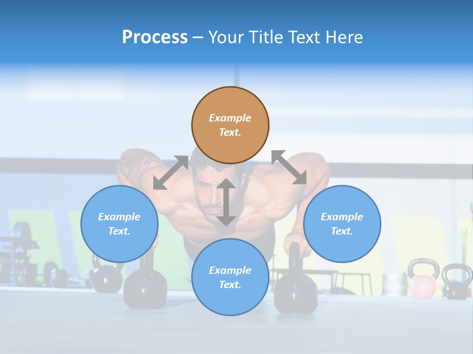 Indoor Kettlebell Barbell PowerPoint Template