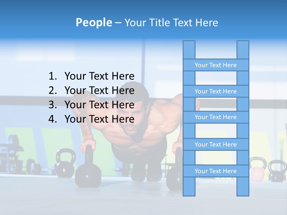 Indoor Kettlebell Barbell PowerPoint Template