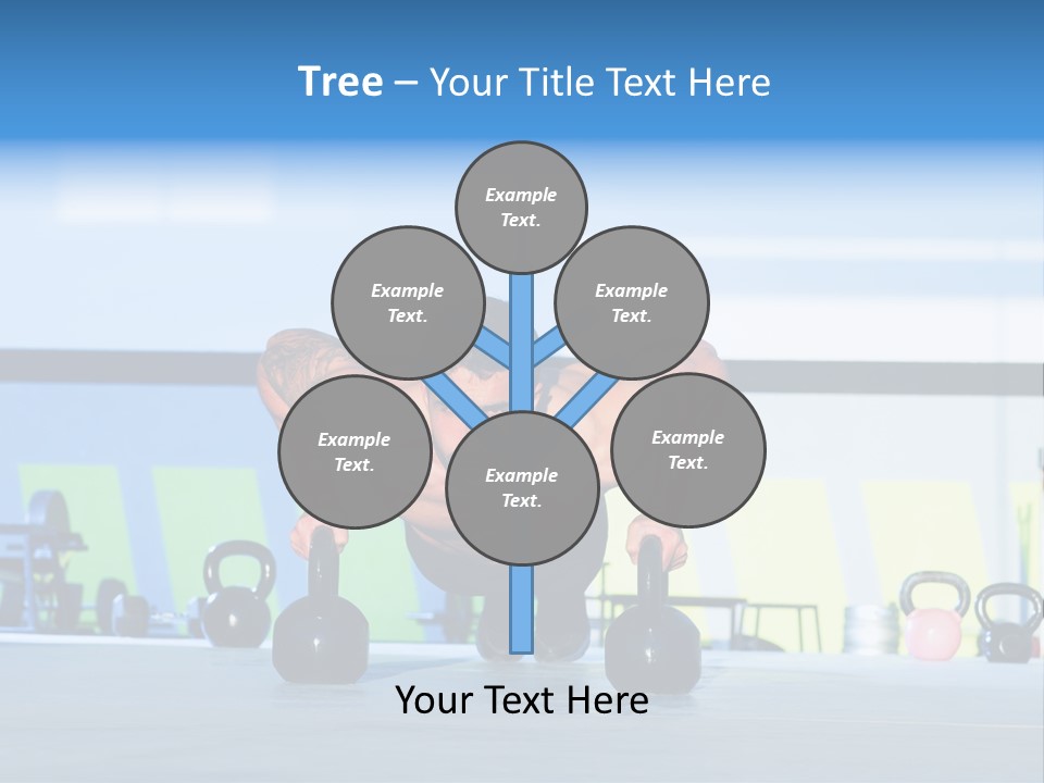 Indoor Kettlebell Barbell PowerPoint Template