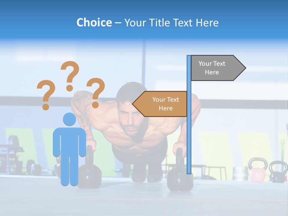 Indoor Kettlebell Barbell PowerPoint Template