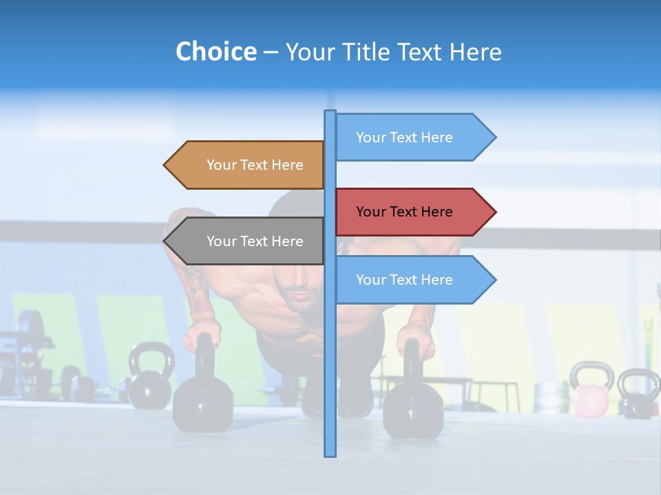 Indoor Kettlebell Barbell PowerPoint Template