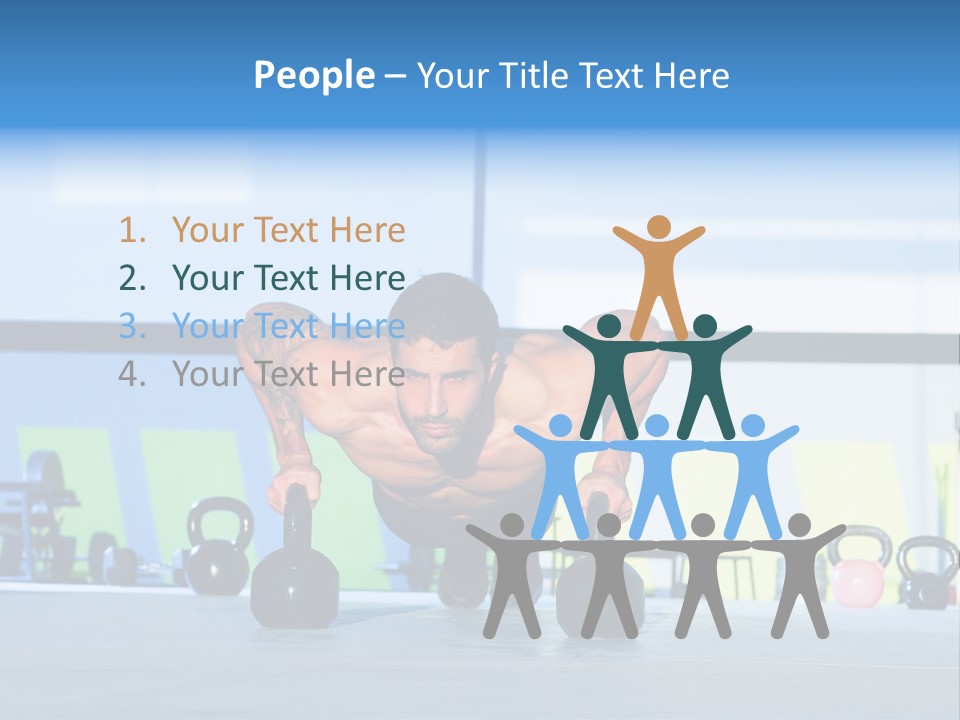 Indoor Kettlebell Barbell PowerPoint Template