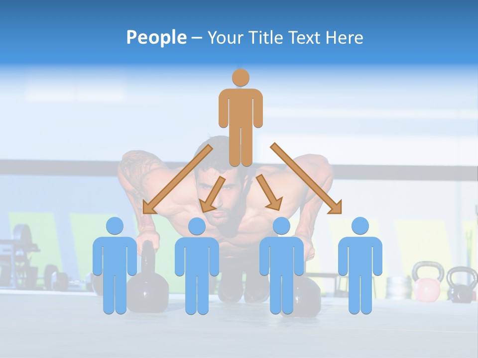 Indoor Kettlebell Barbell PowerPoint Template