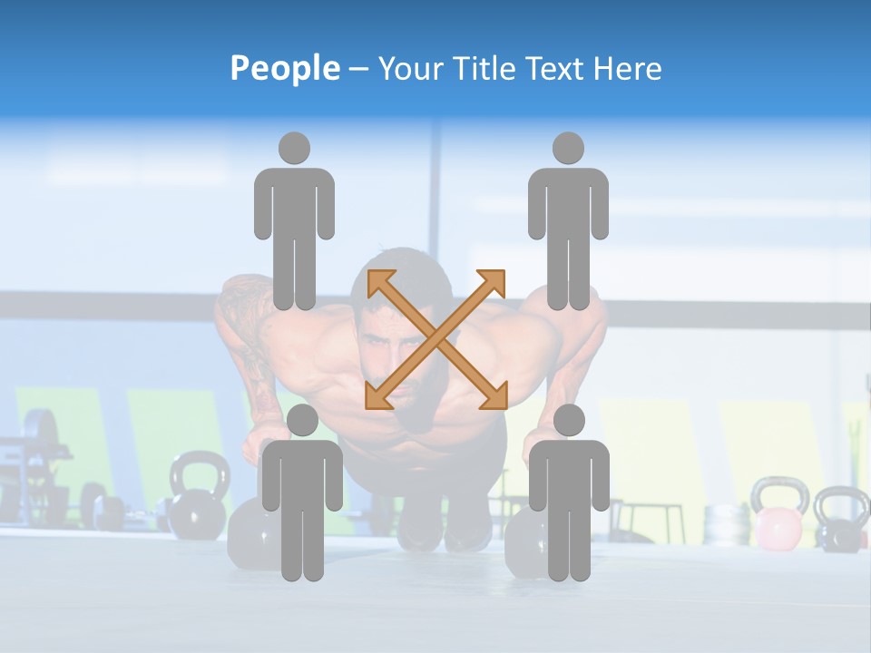 Indoor Kettlebell Barbell PowerPoint Template