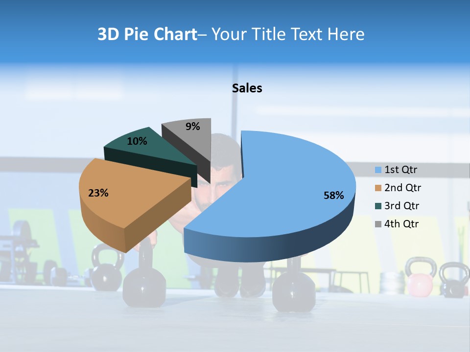 Indoor Kettlebell Barbell PowerPoint Template