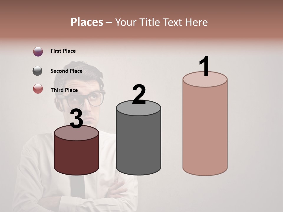 Nerd Texture Caucasian PowerPoint Template