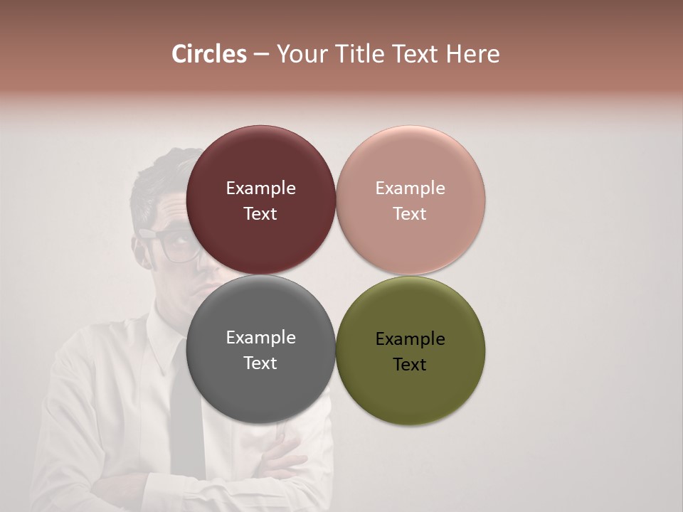 Nerd Texture Caucasian PowerPoint Template