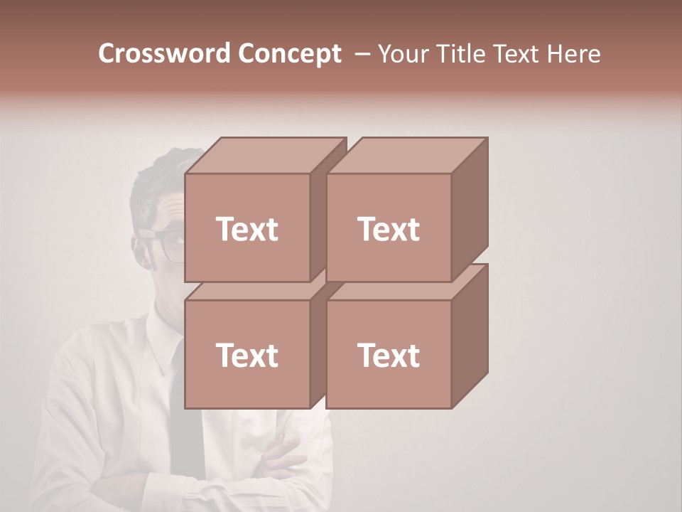 Nerd Texture Caucasian PowerPoint Template