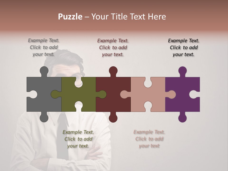 Nerd Texture Caucasian PowerPoint Template