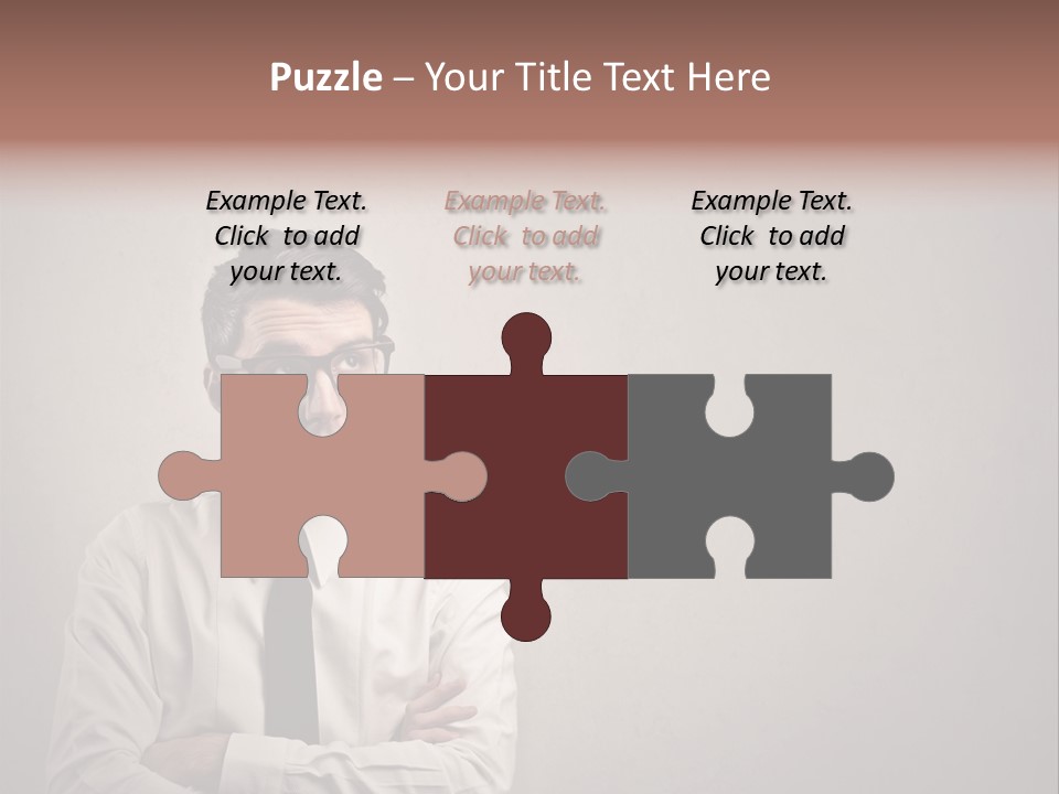 Nerd Texture Caucasian PowerPoint Template