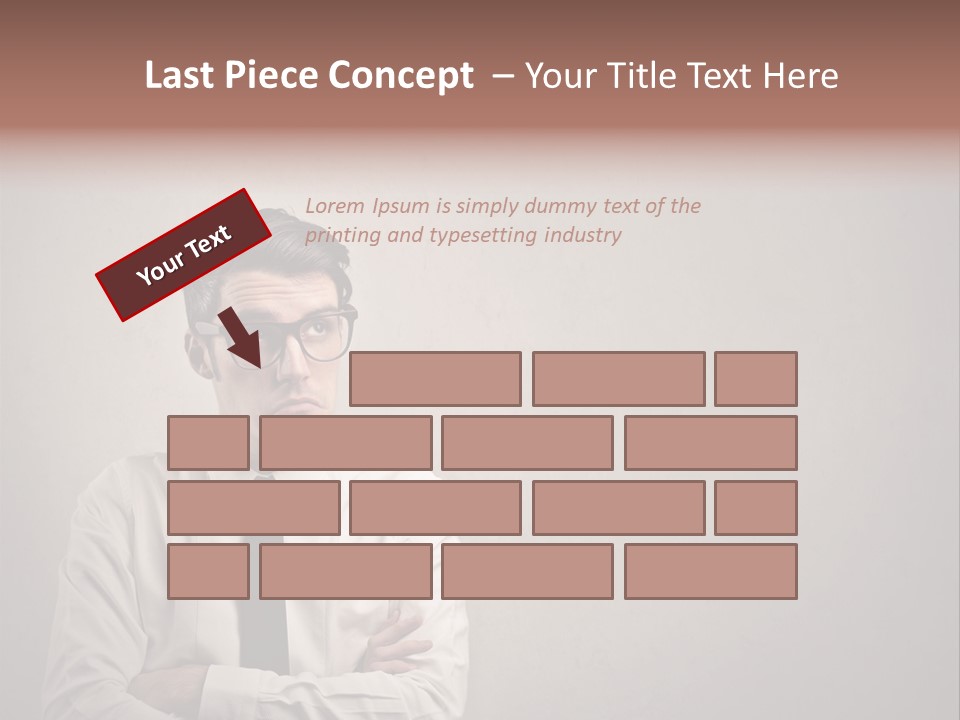 Nerd Texture Caucasian PowerPoint Template