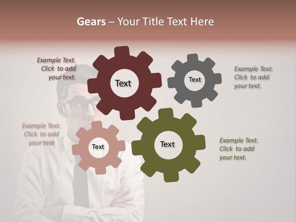 Nerd Texture Caucasian PowerPoint Template