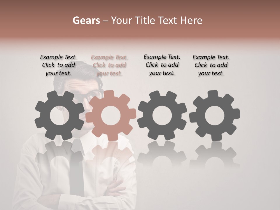 Nerd Texture Caucasian PowerPoint Template