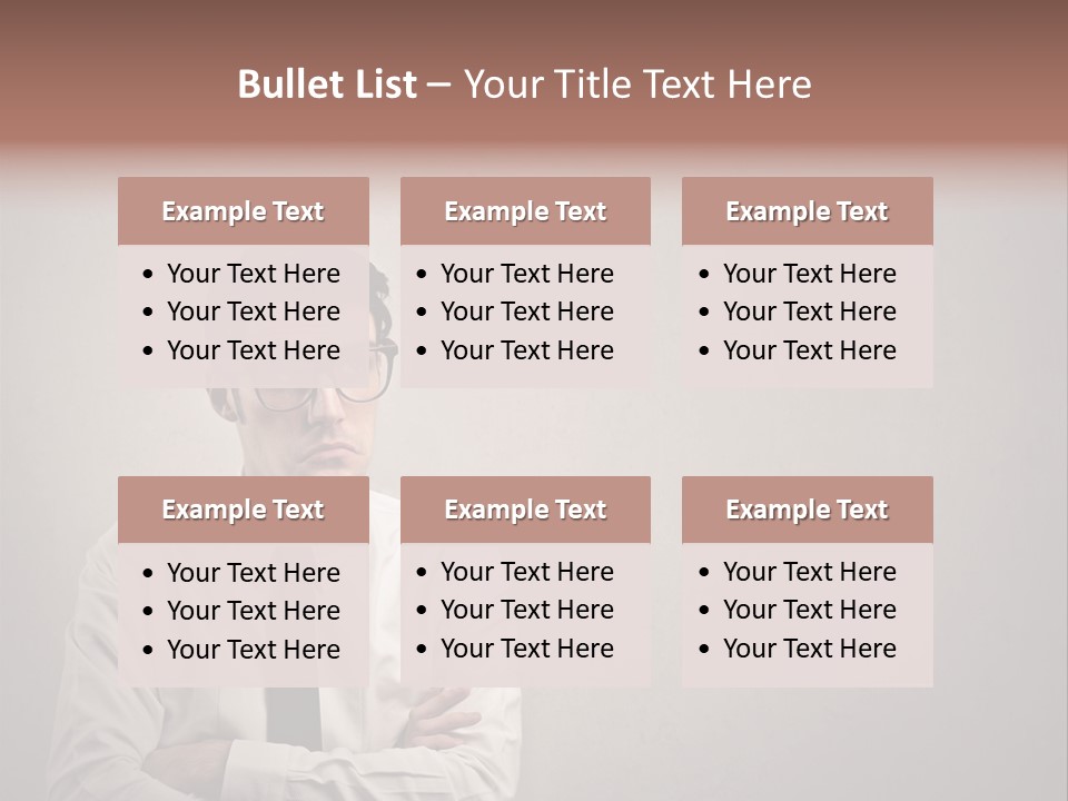 Nerd Texture Caucasian PowerPoint Template