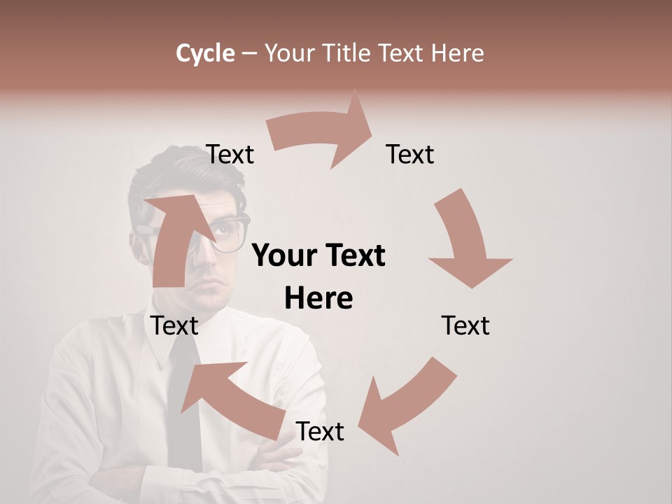 Nerd Texture Caucasian PowerPoint Template