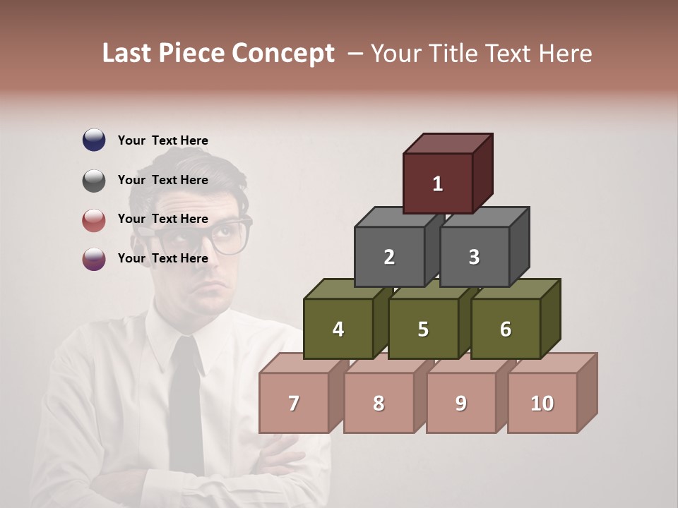 Nerd Texture Caucasian PowerPoint Template