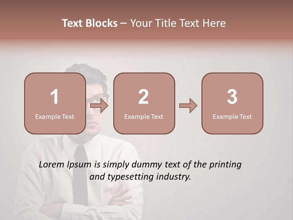 Nerd Texture Caucasian PowerPoint Template
