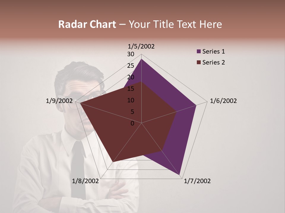 Nerd Texture Caucasian PowerPoint Template