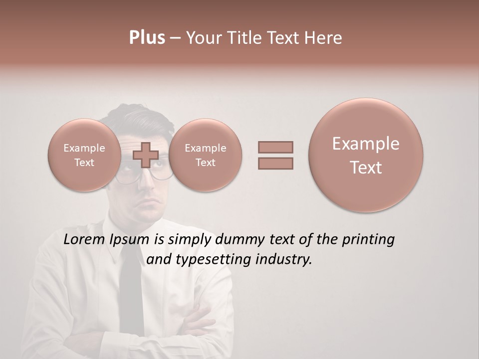 Nerd Texture Caucasian PowerPoint Template