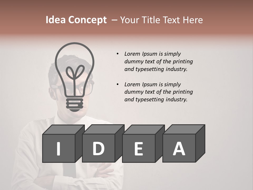 Nerd Texture Caucasian PowerPoint Template