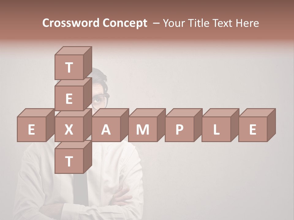 Nerd Texture Caucasian PowerPoint Template