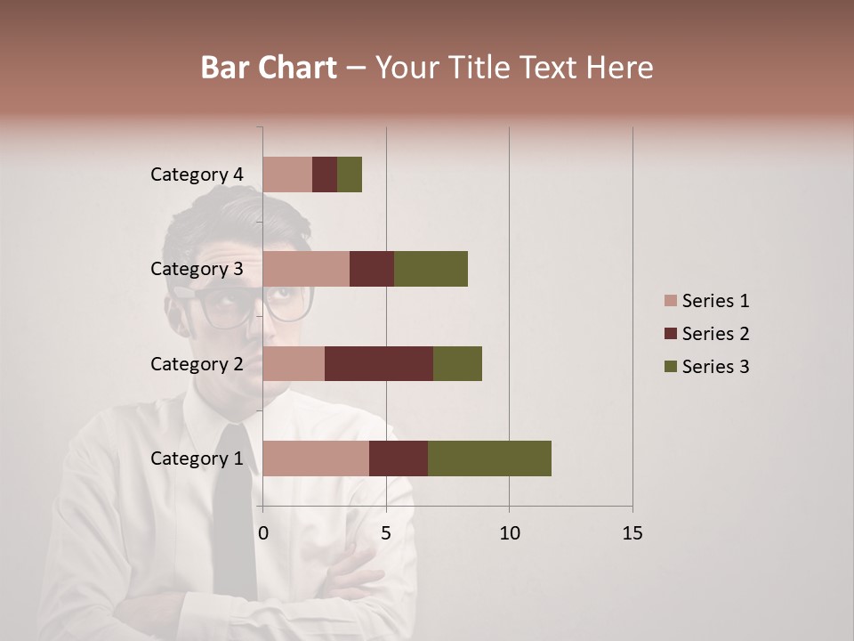 Nerd Texture Caucasian PowerPoint Template
