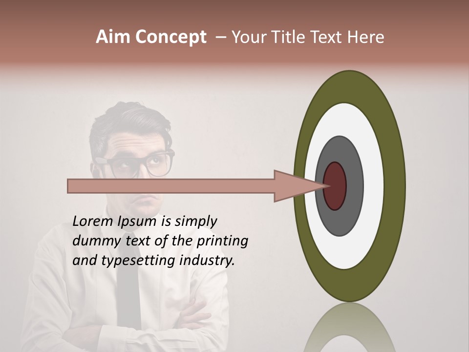 Nerd Texture Caucasian PowerPoint Template
