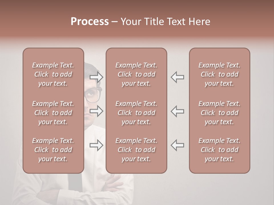 Nerd Texture Caucasian PowerPoint Template