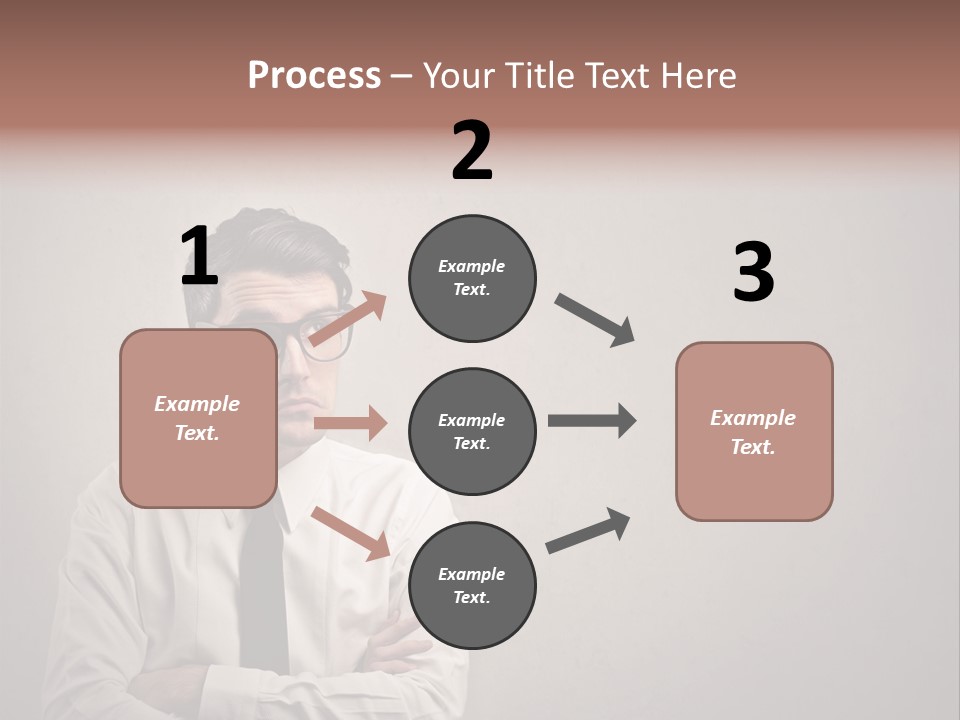 Nerd Texture Caucasian PowerPoint Template