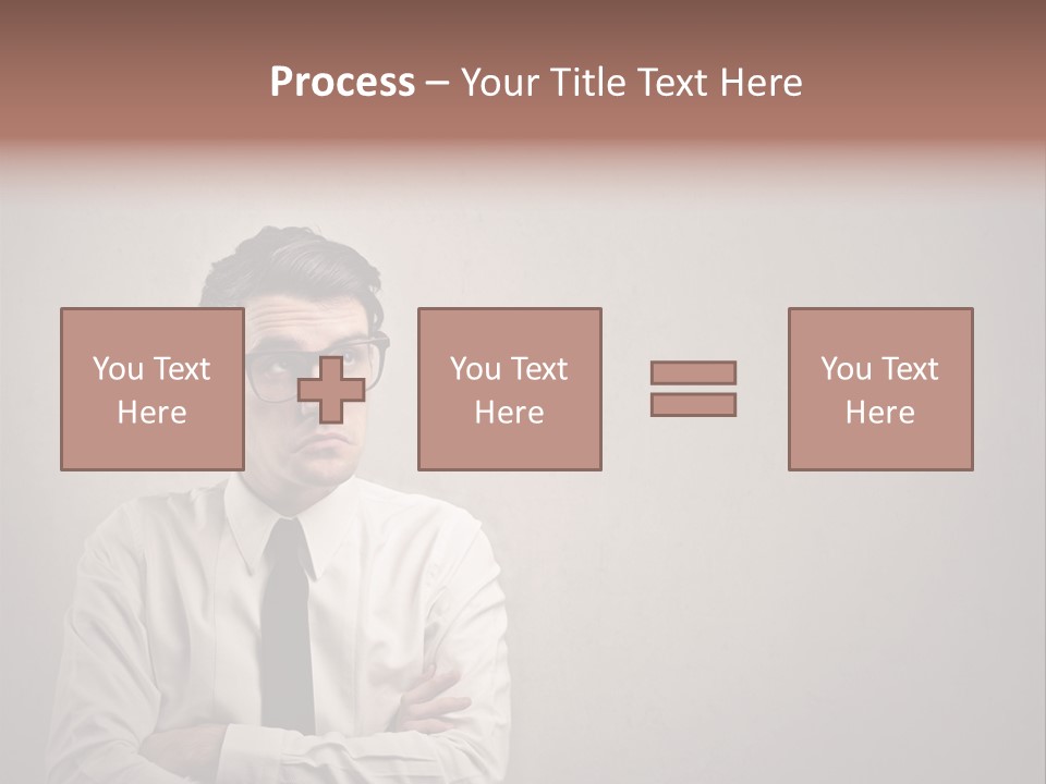 Nerd Texture Caucasian PowerPoint Template