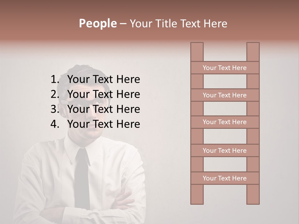 Nerd Texture Caucasian PowerPoint Template