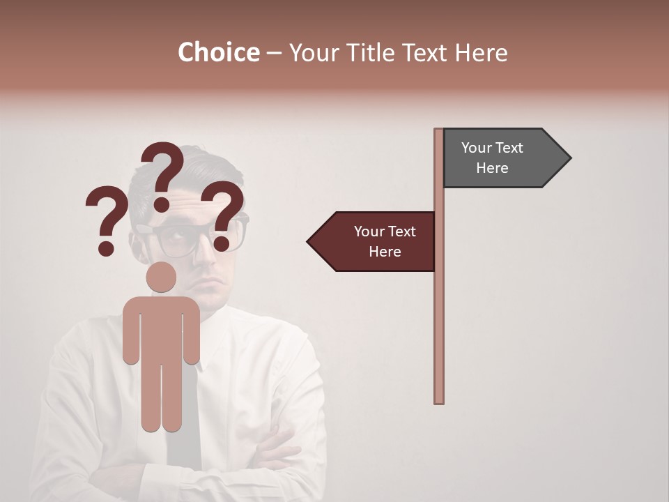 Nerd Texture Caucasian PowerPoint Template