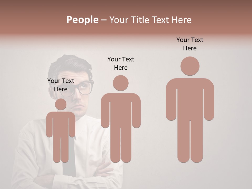 Nerd Texture Caucasian PowerPoint Template