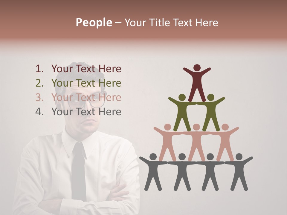 Nerd Texture Caucasian PowerPoint Template