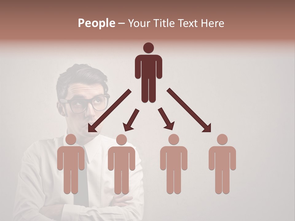 Nerd Texture Caucasian PowerPoint Template